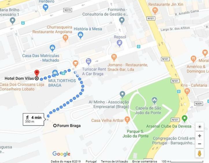 Hotel Dom Vilas Braga Ngoại thất bức ảnh